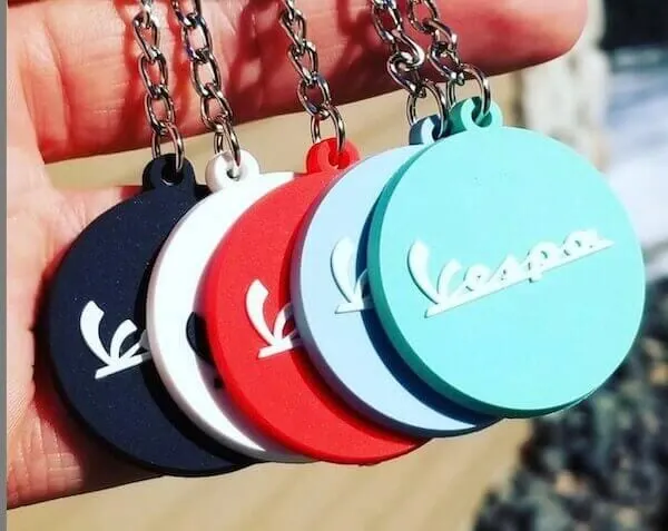 Soft rubber keychain
